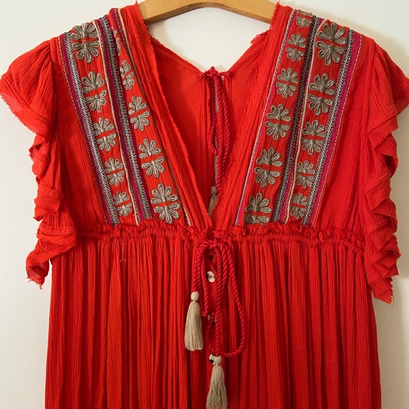 Free People Red Dress - Picture 1 of 12
